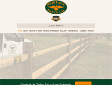 Tablet Screenshot of heritage-fence.com